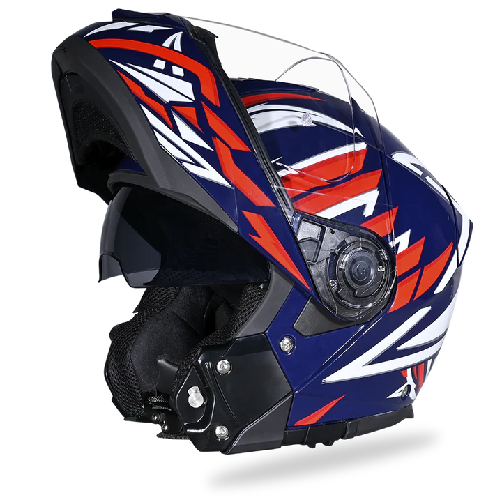 Glide Modular Motorcycle Helmet - DOT Approved, Bluetooth Ready, Dual Visor, Men/Women/Youth - Liberty