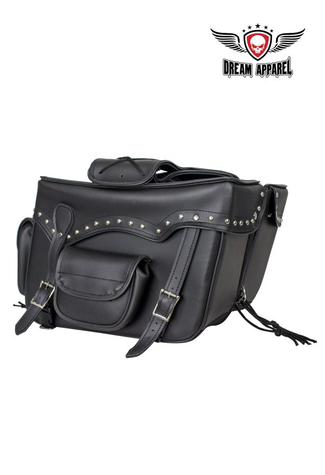 Motorcycle Saddlebag w/ Studs