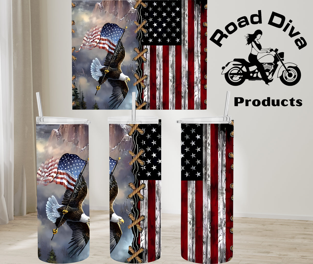 Proud American stainless steel tumbler