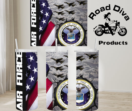 U.S. Air Force stainless steel tumbler