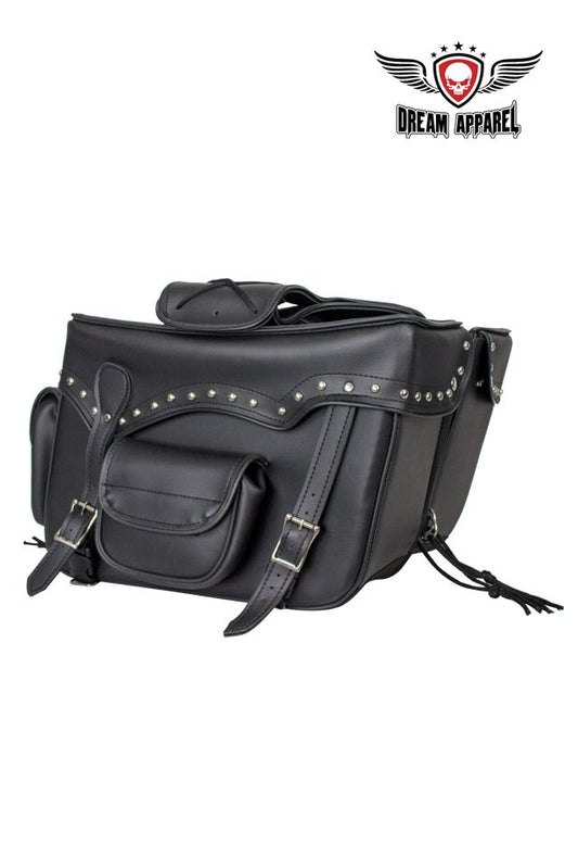 Motorcycle Saddlebag w/ Studs