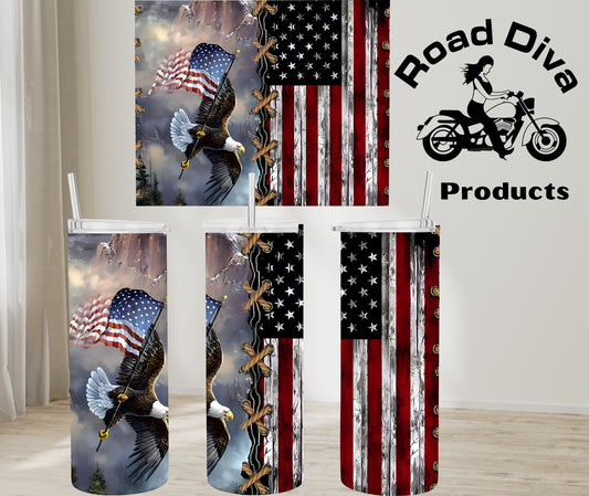 Proud American stainless steel tumbler
