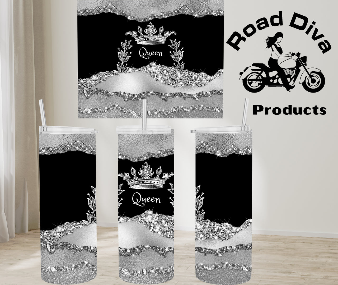 Queen stainless steel tumbler