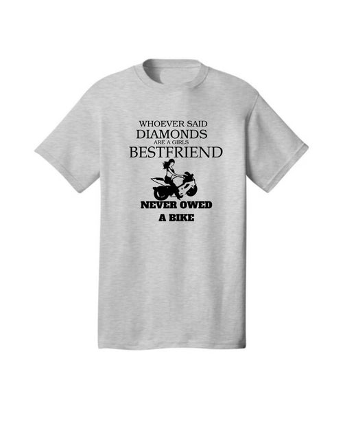 Sport Girl Motorcycle Diamonds tee shirt