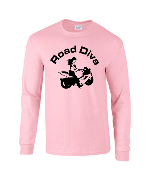 Sport Girl Motorcycle Long Sleeve Tee Shirt
