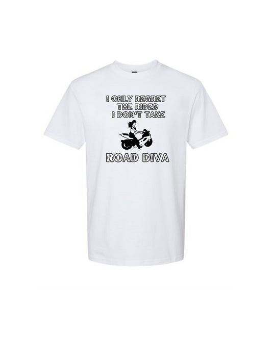 Sport Girl Motorcycle Regret tee shirt
