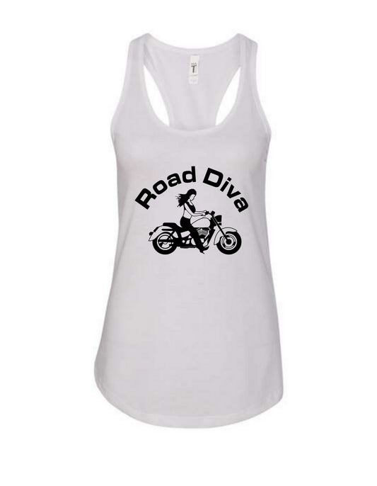Cruiser Girl Motorcycle Racerback Tank